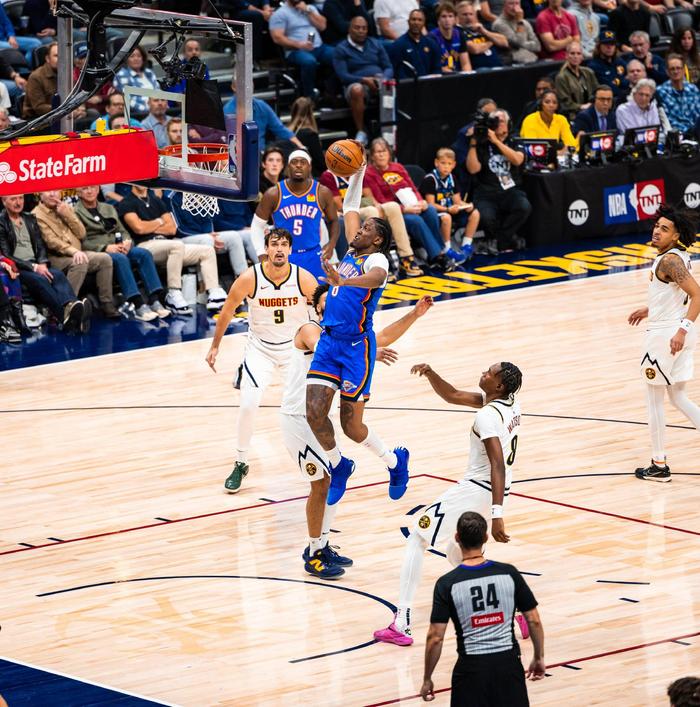 NBA季后赛雷霆击败开拓者，追平系列赛